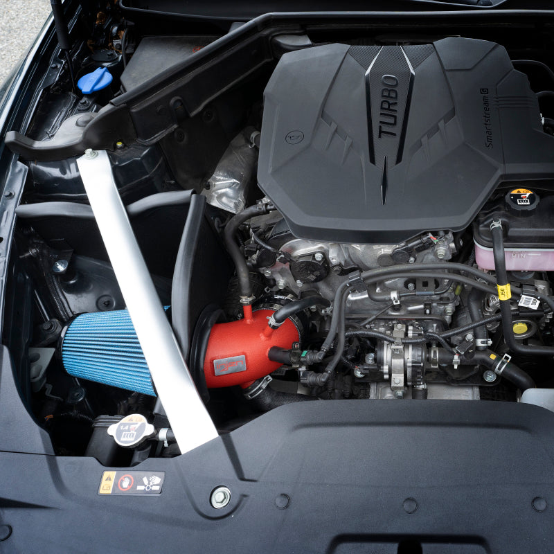 Injen High-Performance 22 - 23 Kia Stinger 2.5L Turbo L4 Wrinkle Red Short Ram Tuned Cold Air Intake System