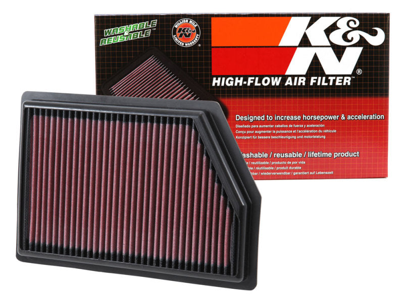 K&N High-Performance Replacement Panel Air Filter for 2014 - 2018 Jeep Cherokee 2.4L/3.2L and 2014 - 2015 Jeep Grand Cherokee