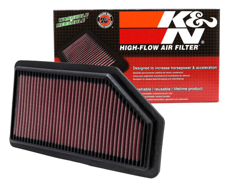 K&N High - Performance Replacement Air Filter for 2011 - 2017 Honda Odyssey 3.5L V6 and 2011 - 2013 Ford Mustang