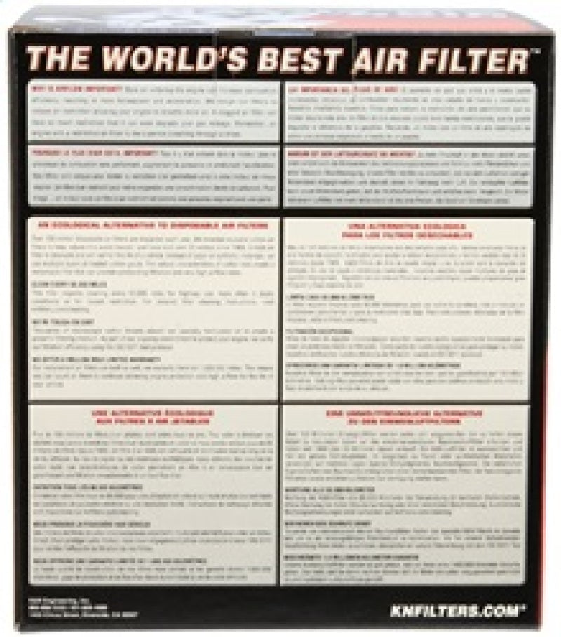 K&N High-Performance Replacement Round Straight Air Filter for 2014 - 2019 Mercedes Benz A45/CLA45/GLA45 AMG 2.0L