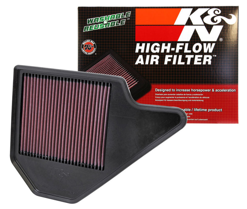 K&N High-Flow Replacement Air Filter for 2011 - 2020 Chrysler Town & Country, Dodge Grand Caravan, and 2011 - 2014 VW Routan
