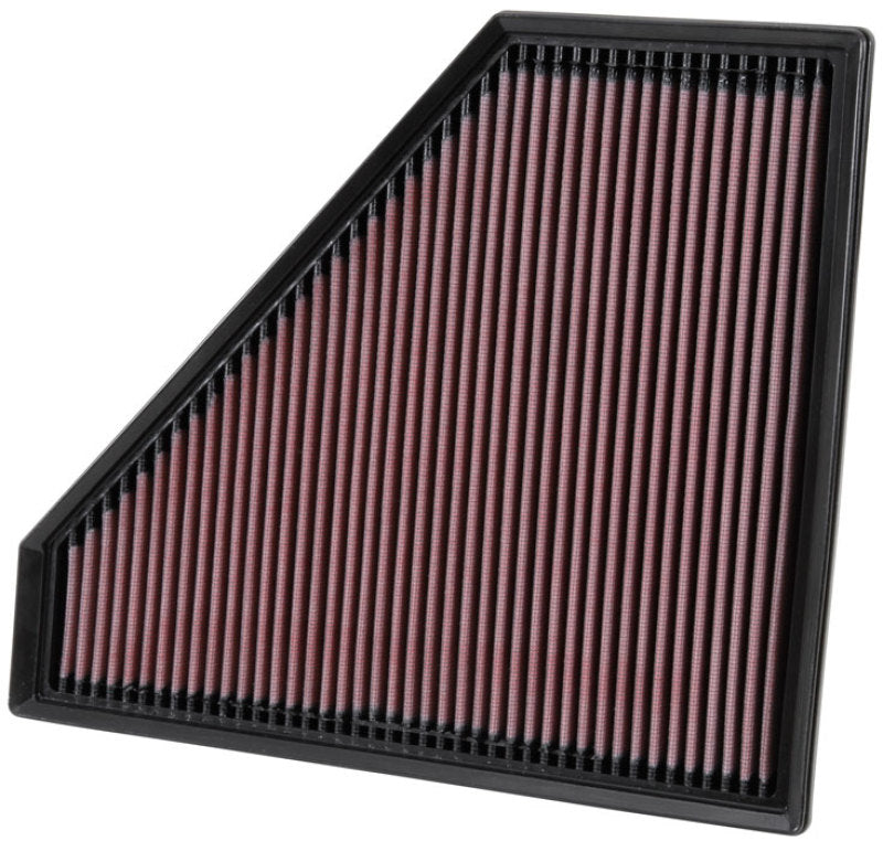 K&N High-Flow Replacement Panel Air Filter - 12.313in OS L x 10.313in OS W x 1.188in H for 2013 - 2024 Cadillac ATS, CTS & Chevrolet Camaro