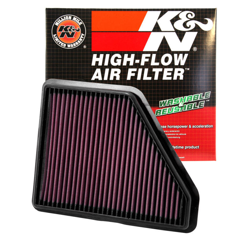 K&N High-Flow Replacement Air Filter for CHEVROLET EQUINOX 2.4L L4 & 3.0L V6 (2010 - 2017) and GMC Terrain