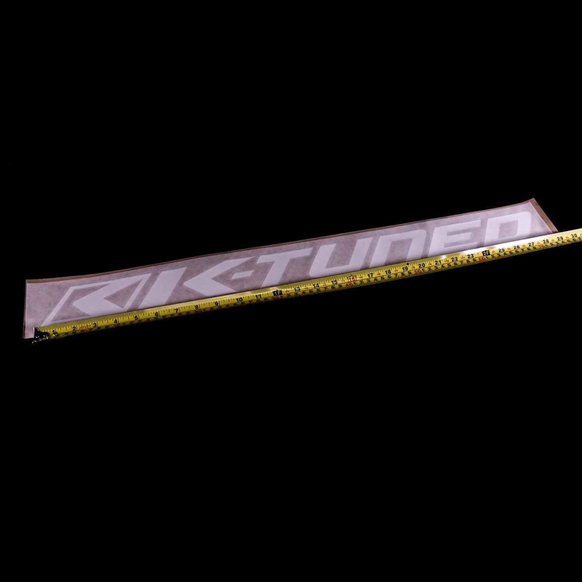 High - Performance K - Tuned White 3M Vinyl Windshield Banner (Approx. 28')