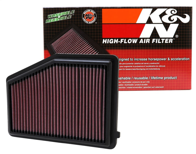 K&N High-Performance Replacement Air Filter for 2012-2015 Honda Civic 1.8L L4 and 2013-2015 Acura ILX
