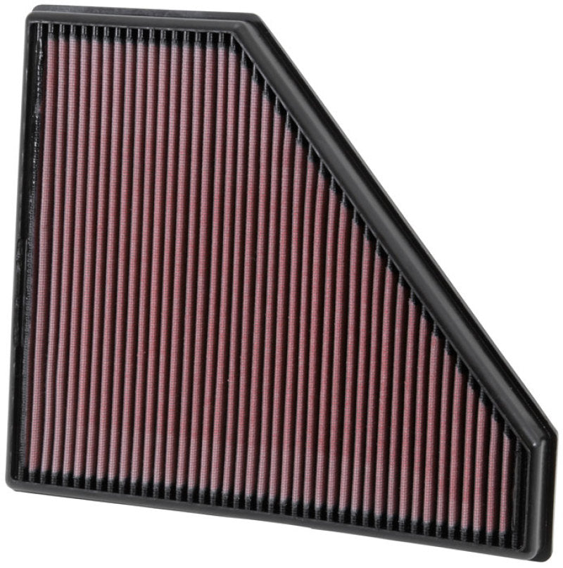 K&N High-Flow Replacement Panel Air Filter - 12.313in OS L x 10.313in OS W x 1.188in H for 2013 - 2024 Cadillac ATS, CTS & Chevrolet Camaro