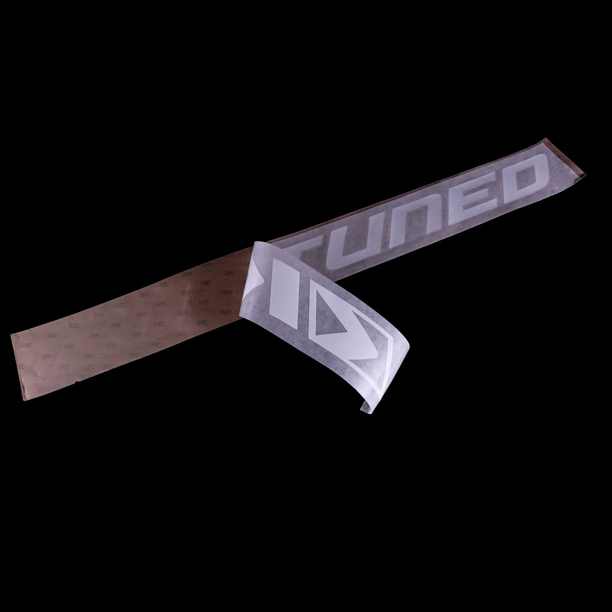 High - Performance K - Tuned White 3M Vinyl Windshield Banner (Approx. 28')